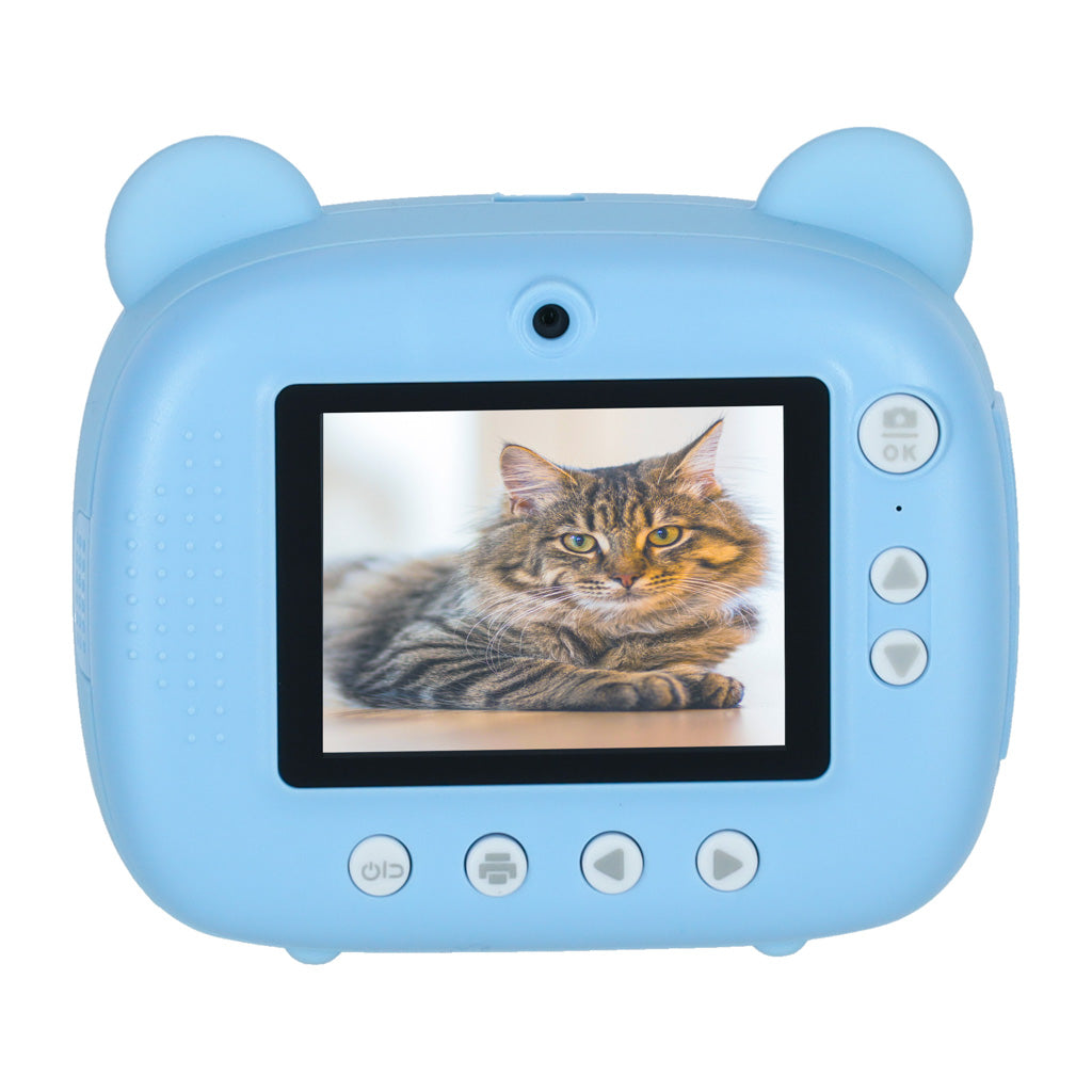 Kids Instant Print Camera Bear Blue – Thermal Print Camera