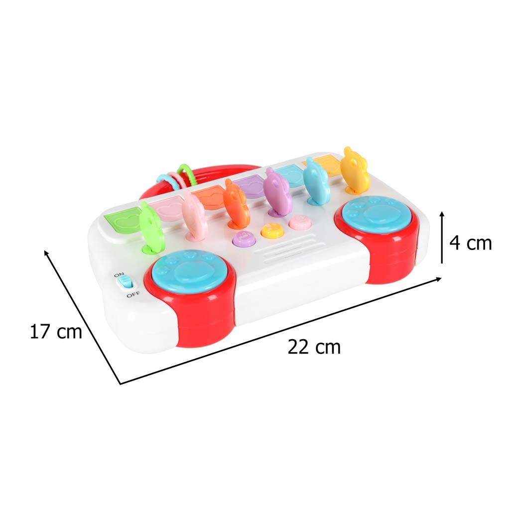 Musical Learning Bus with Keys & Pop-Up Animals – 3+