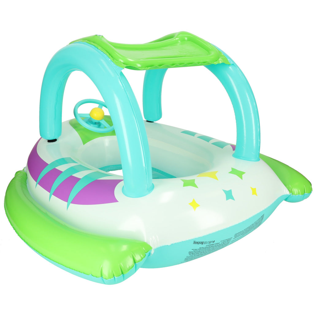 Bestway 34149 Inflatable Kids Float Boat with Seat & Steering Wheel – Space