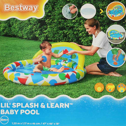 Bestway 52378 Inflatable Baby Pool with Shape Sorter – 45L