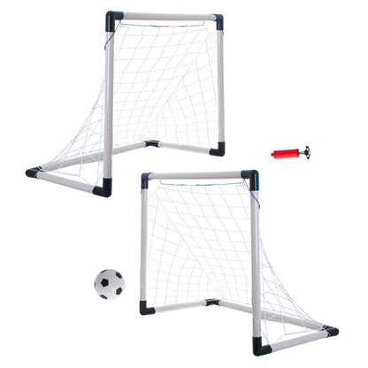 2-in-1 Soccer Goal Set for Kids with Ball & Pump