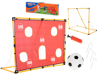 Football Goal Training Set with Target Net Ball and Pump