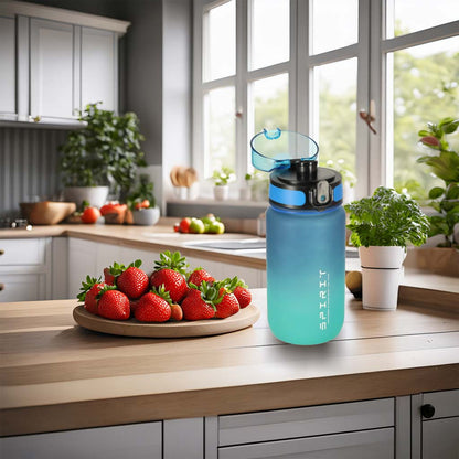 Bidon dla dzieci 600 ml – niebiesko-zielony bidon sportowy