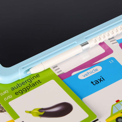 Interaktywny czytnik fiszek ze 112 kartami edukacyjnymi i tabletem do pisania LCD