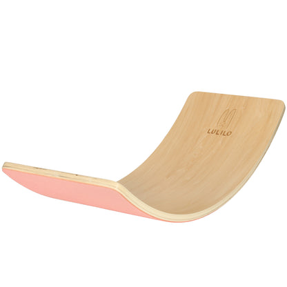 Wooden Balance Board for Kids 3+ – Pink Felt
