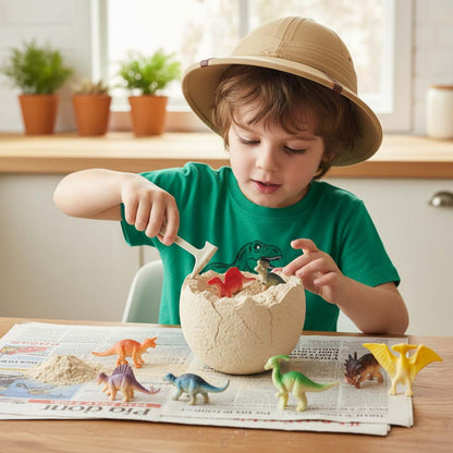 Dinosaur Excavation Kit – Giant XL Egg with 12 Dinosaurs