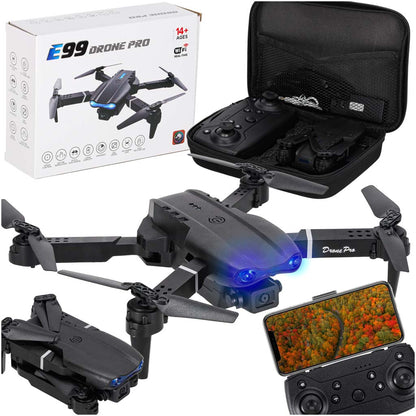 E99 Pro Foldable RC Drone with Dual Camera & Carry Case