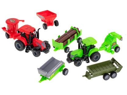 49-Piece Farm Play Set with Animals & Tractors
