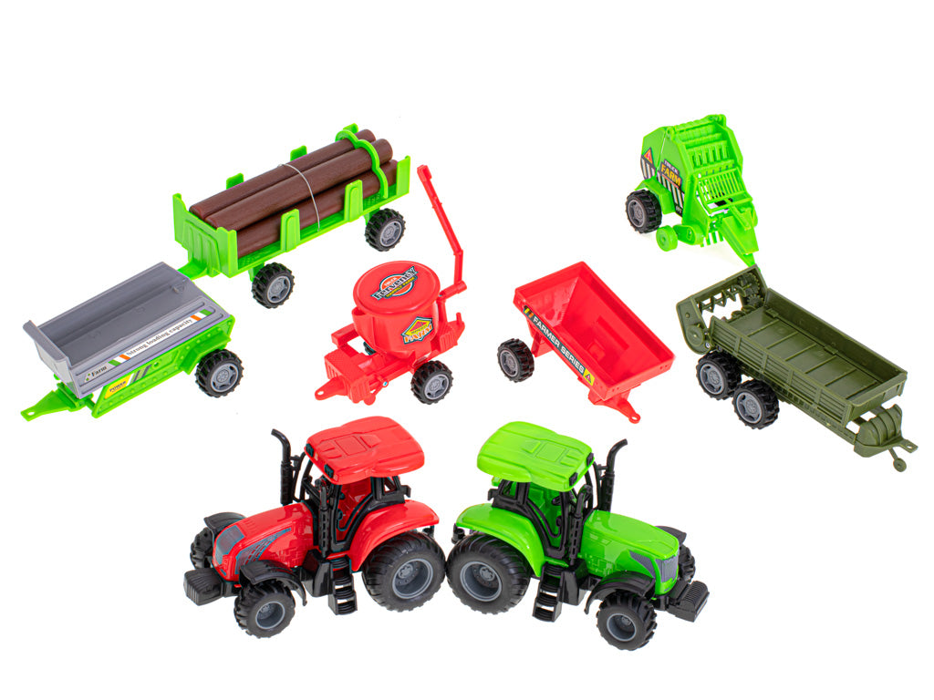 49-Piece Farm Play Set with Animals & Tractors