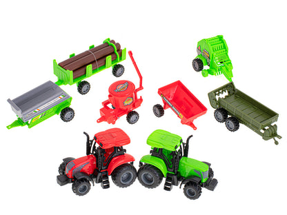 49-Piece Farm Play Set with Animals & Tractors