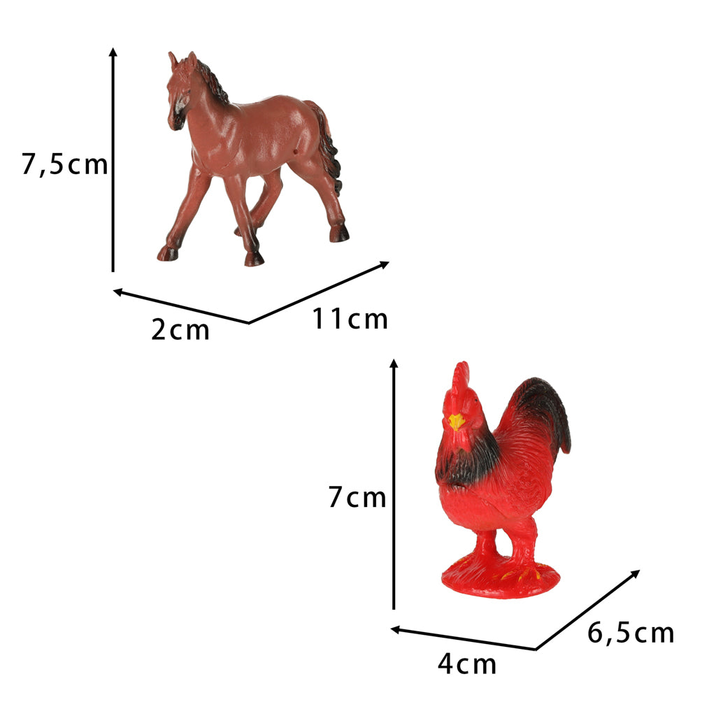 Farm Animal Figures Set – 12-Piece Educational Farm Toys