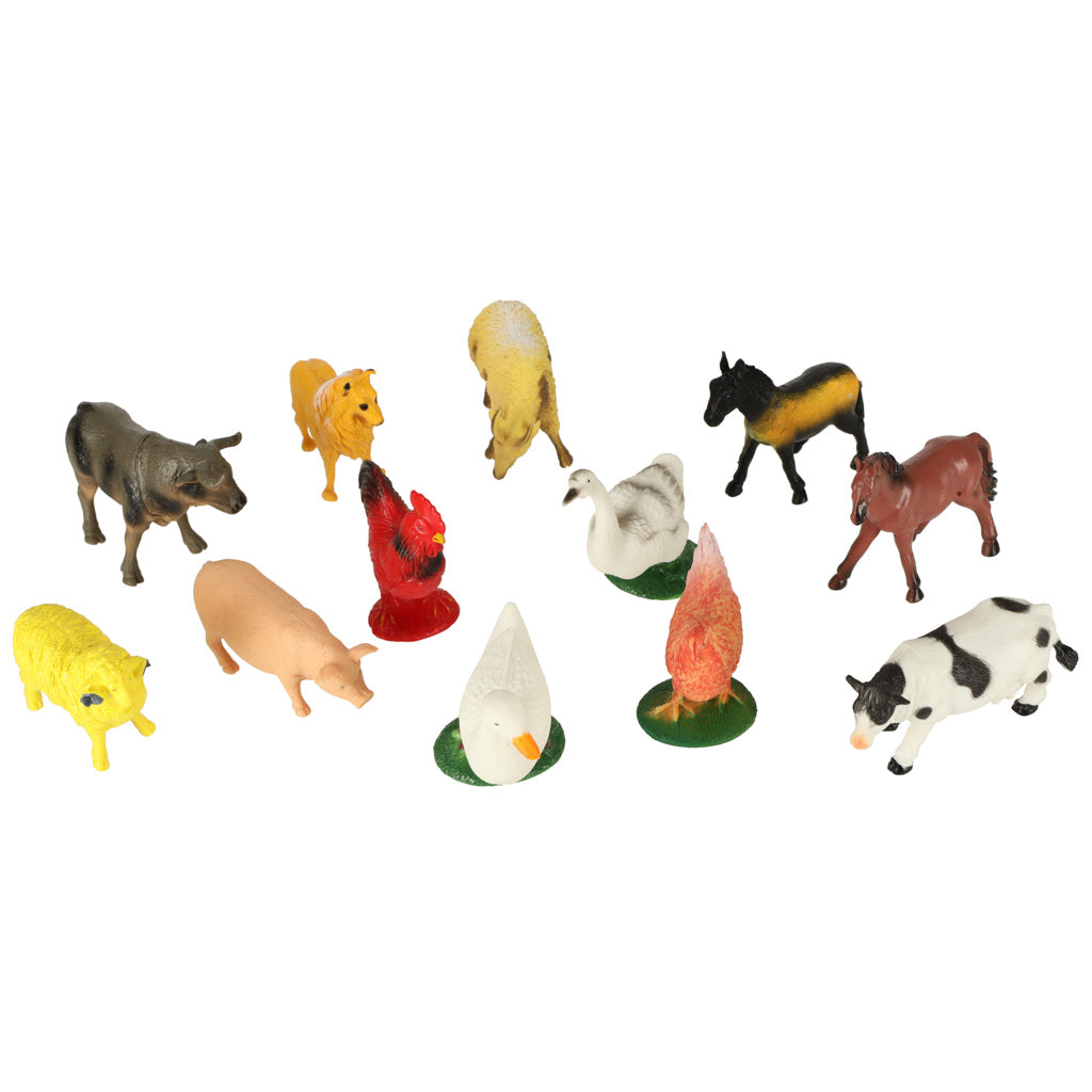 Farm Animal Figures Set – 12-Piece Educational Farm Toys