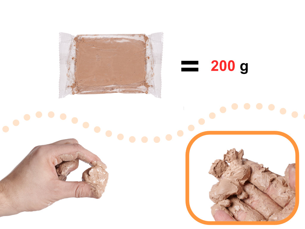 Zapasowa glina do ceramiki 1200 g