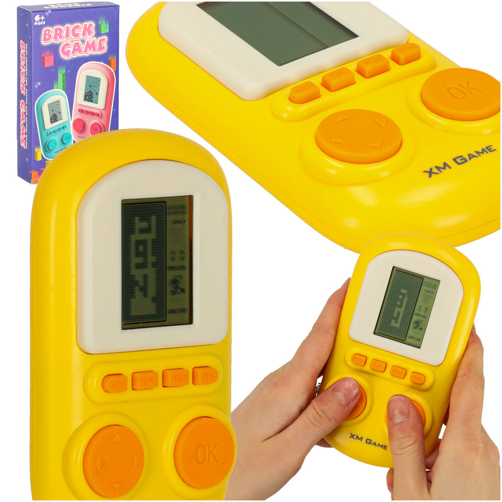 Portable Handheld Game Console for Kids 6+ – Yellow