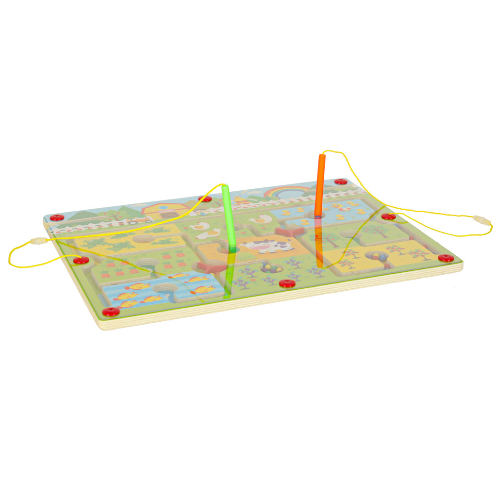 Magnetic Maze Game for Kids 3+ – Farm Travel Toy