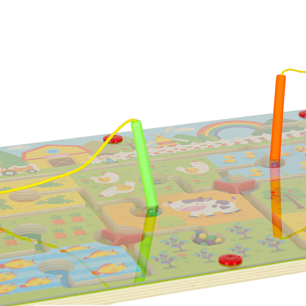 Magnetic Maze Game for Kids 3+ – Farm Travel Toy