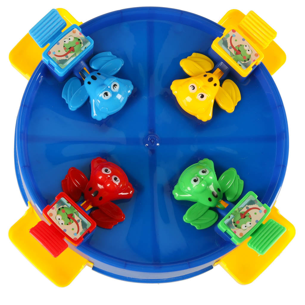 Jumping Frogs Family Board Game for 2–4 Players - Blue