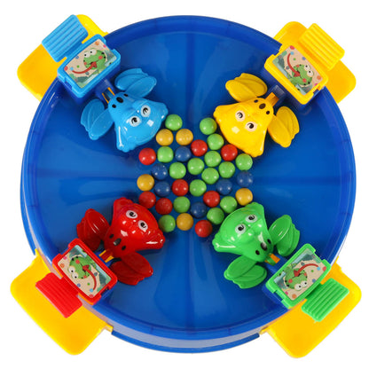 Jumping Frogs Family Board Game for 2–4 Players - Blue