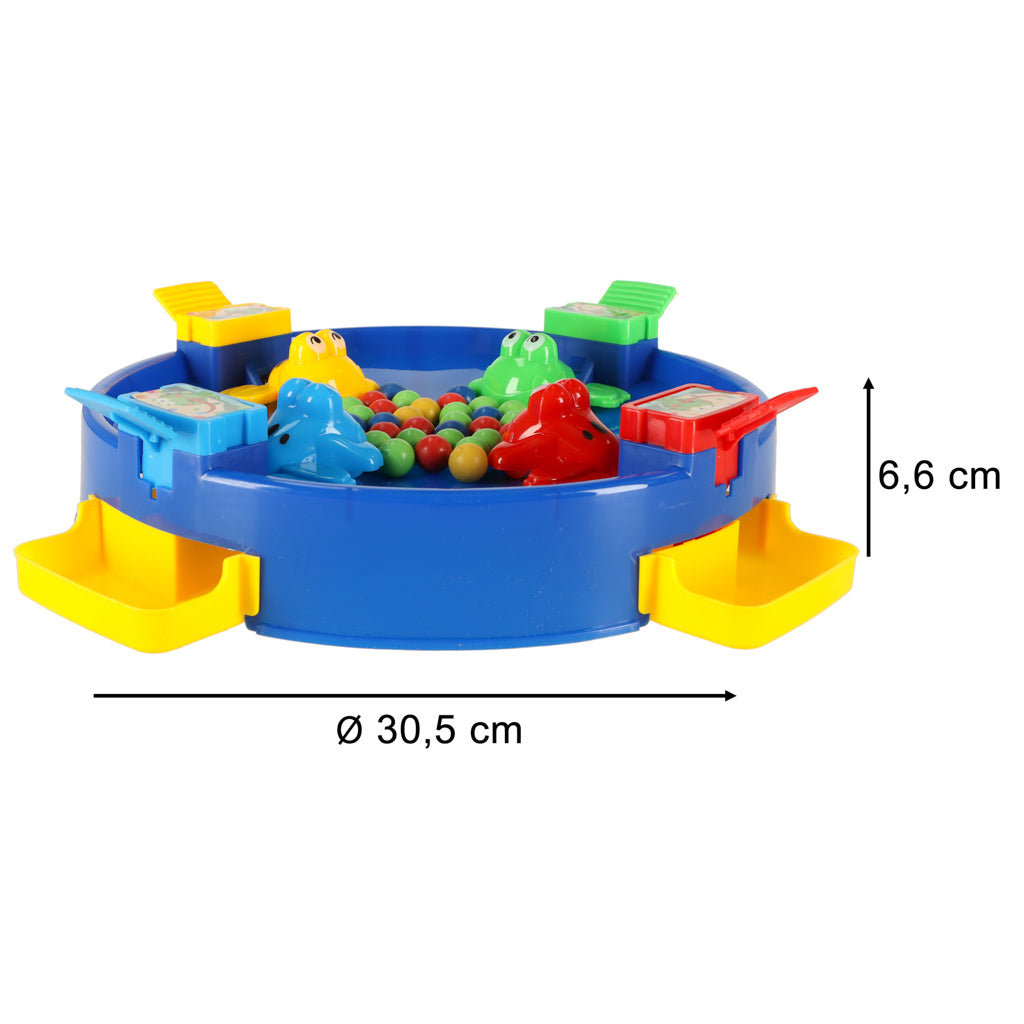Jumping Frogs Family Board Game for 2–4 Players - Blue