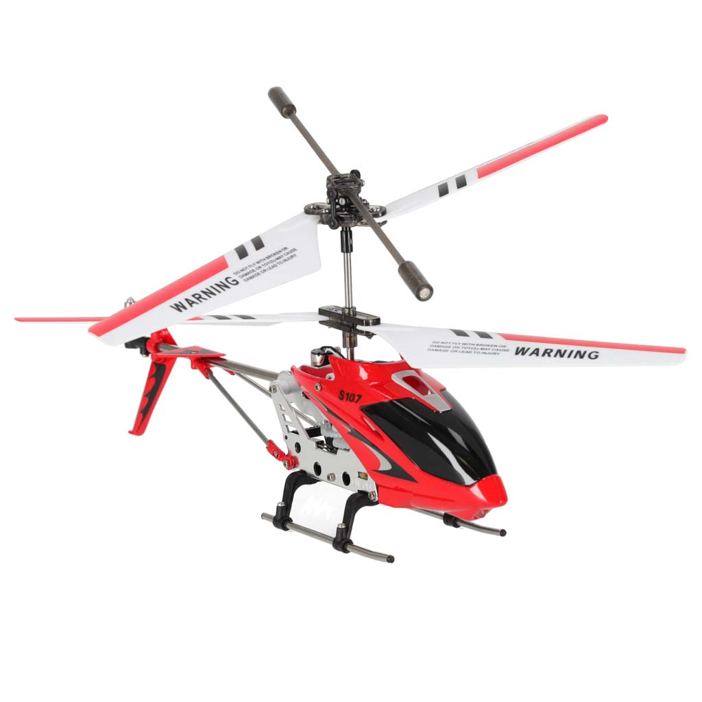 Helikopter zdalnie sterowany SYMA S107G RC Czerwony – Helikopter zdalnie sterowany z żyroskopem