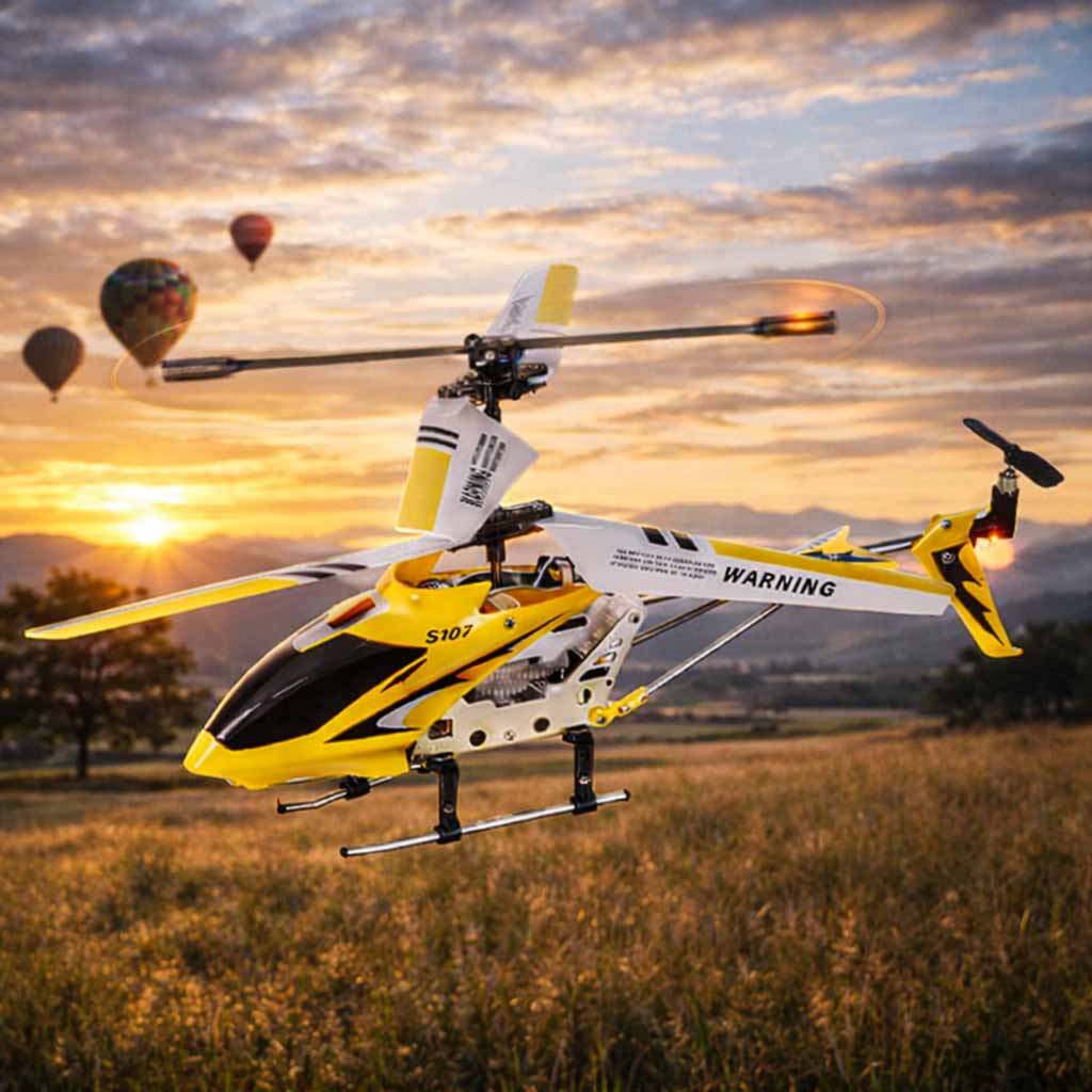 Helikopter zdalnie sterowany SYMA S107G Żółty – Żyroskop RC