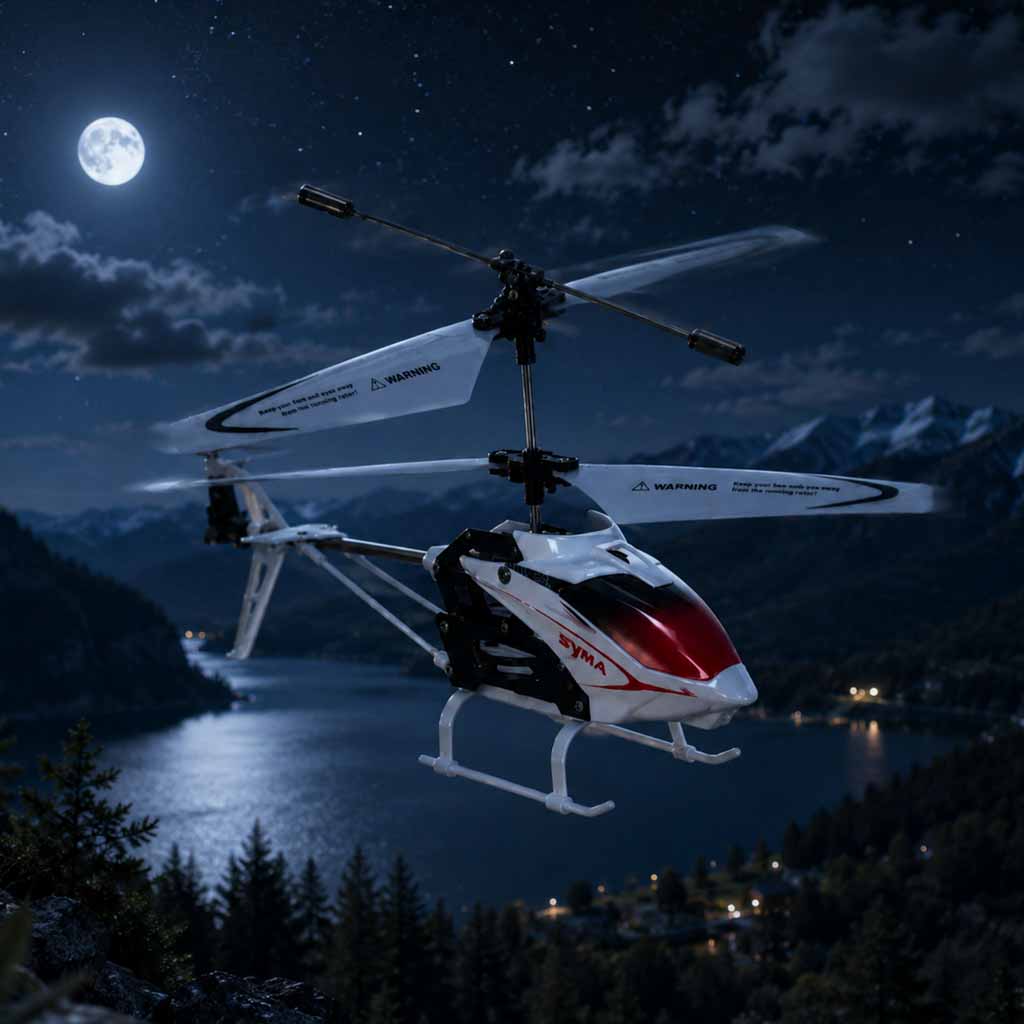 Syma S5 RC Helikopter Biały 3-kanałowy Żyroskop Pilot zdalnego sterowania
