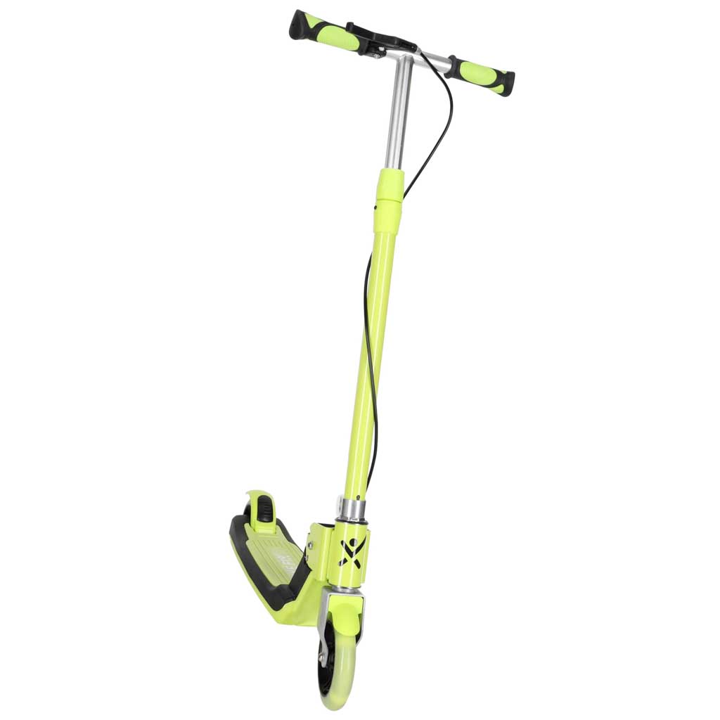 TRIKE FIX Foldable Kids Scooter with LED Wheels – Green