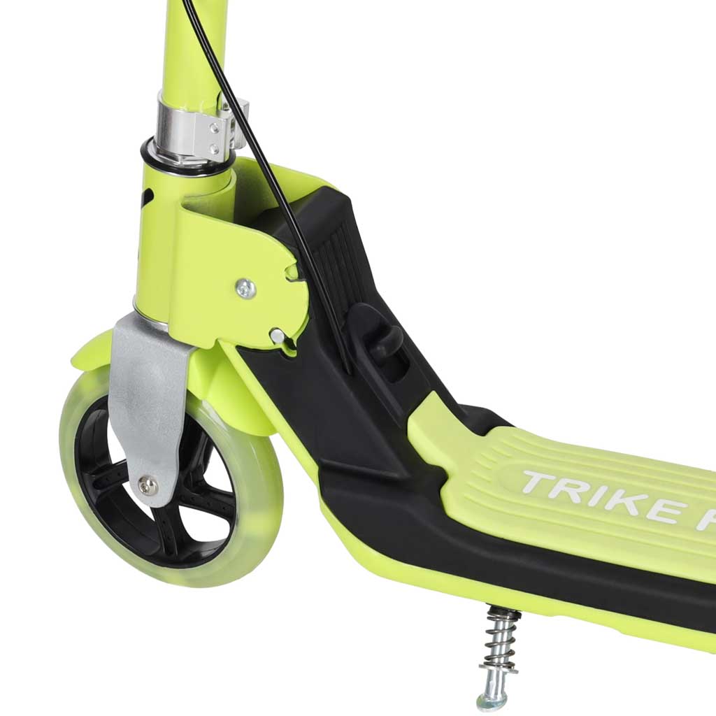 TRIKE FIX Foldable Kids Scooter with LED Wheels – Green