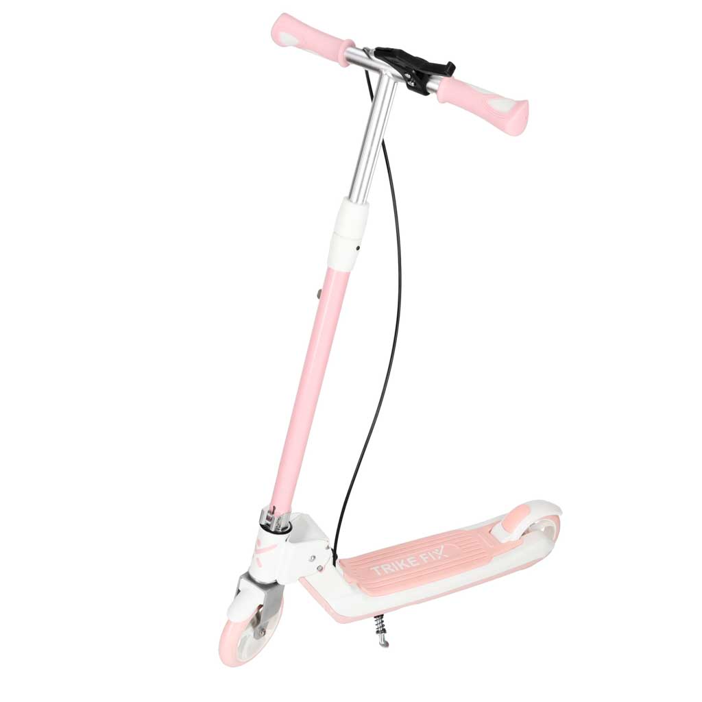 TRIKE FIX Foldable Kids Scooter with LED Wheels – Pink