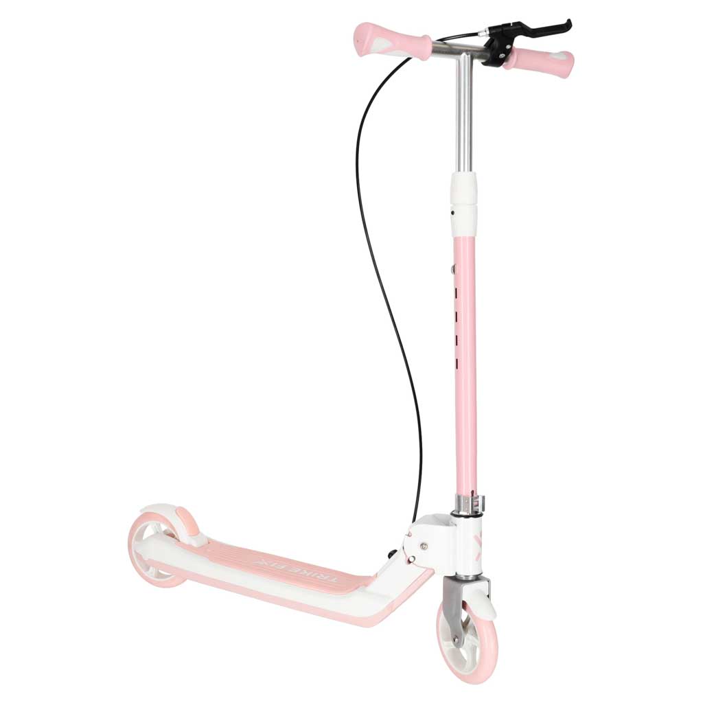 TRIKE FIX Foldable Kids Scooter with LED Wheels – Pink
