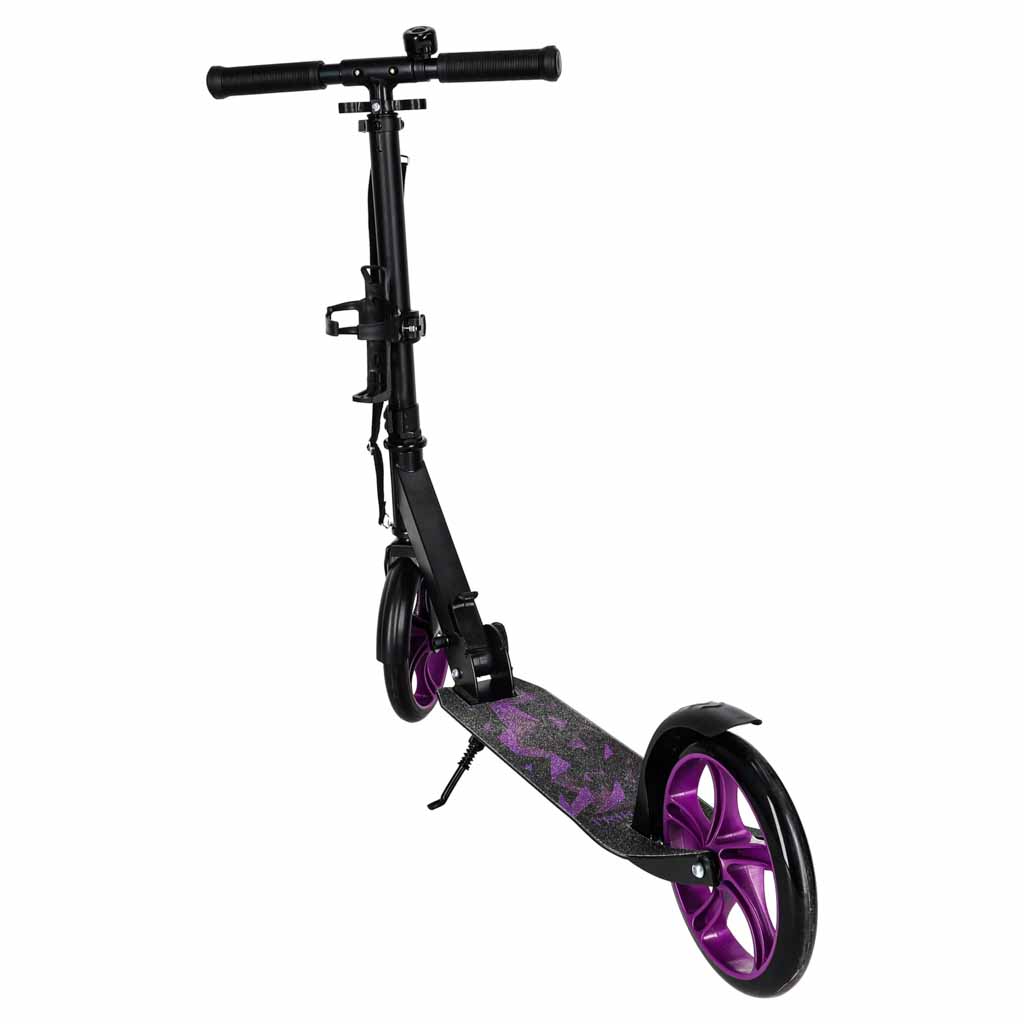 Hulajnoga miejska składana TRIKE FIX – duże koła, czarno-fioletowa