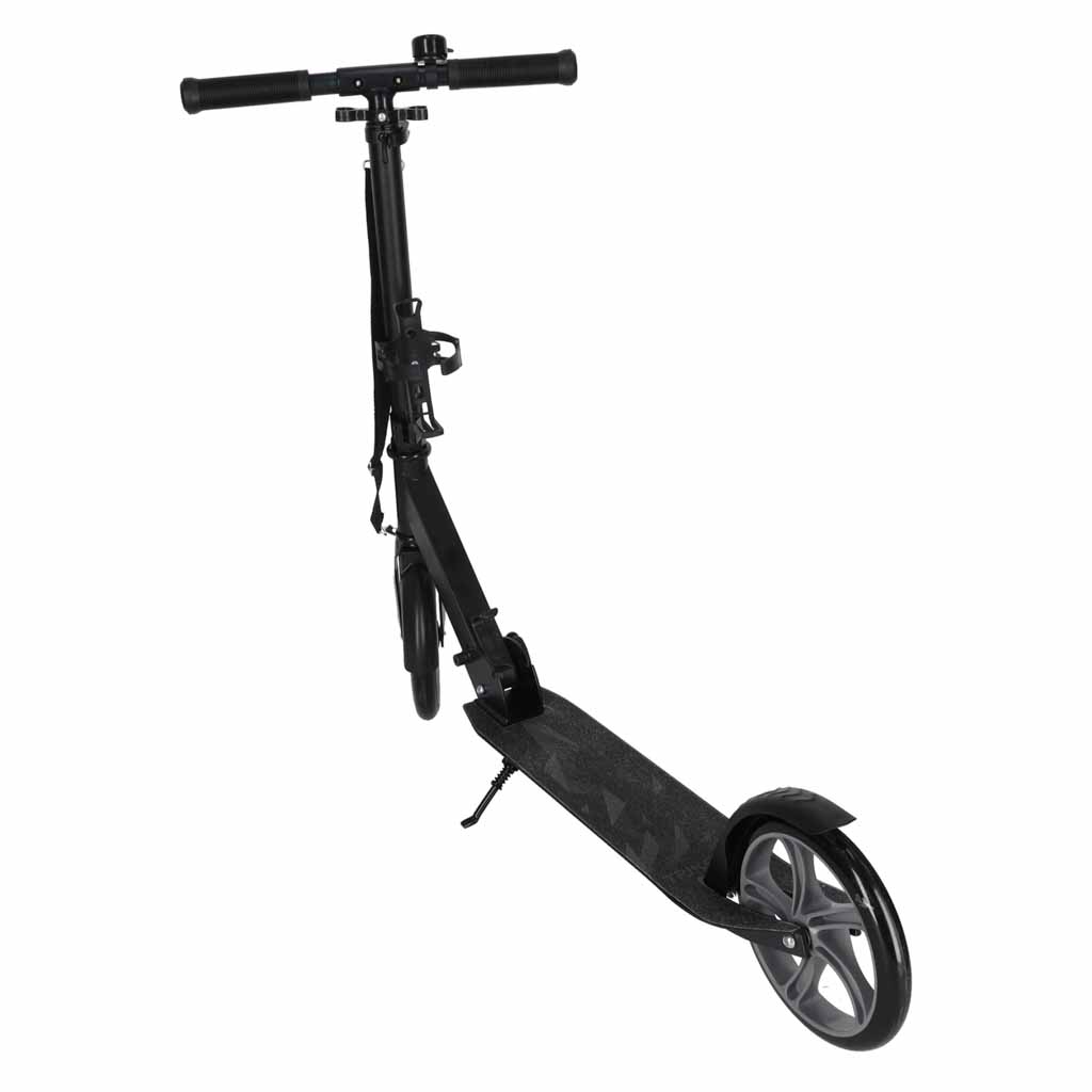 TRIKE FIX Foldable City Scooter – Large Wheels, Black & Grey