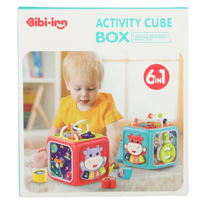 Interactive Educational Activity Cube – Shape Sorter & Piano 18M+