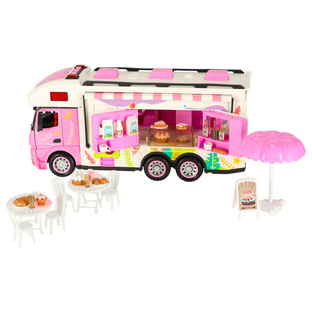 Remote Control Camper Van Food Truck – 2-in-1 Kids Toy