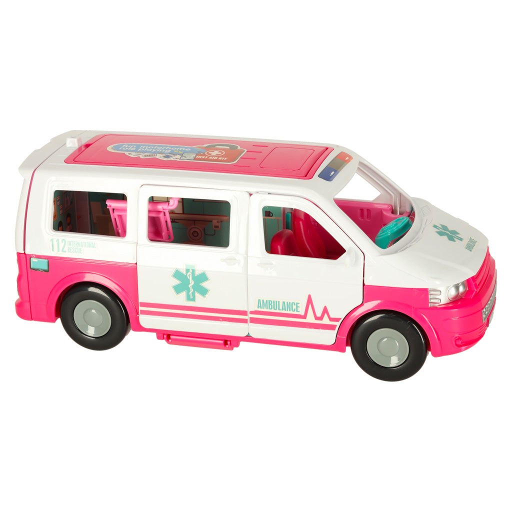 2-in-1 Ambulance & Mobile Hospital Playset with Doctor Doll