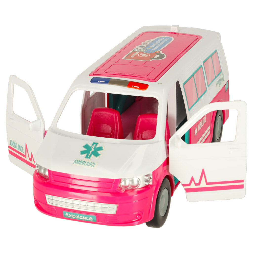 2-in-1 Ambulance & Mobile Hospital Playset with Doctor Doll