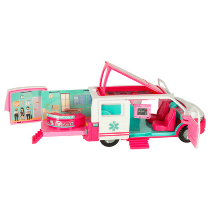 2-in-1 Ambulance & Mobile Hospital Playset with Doctor Doll