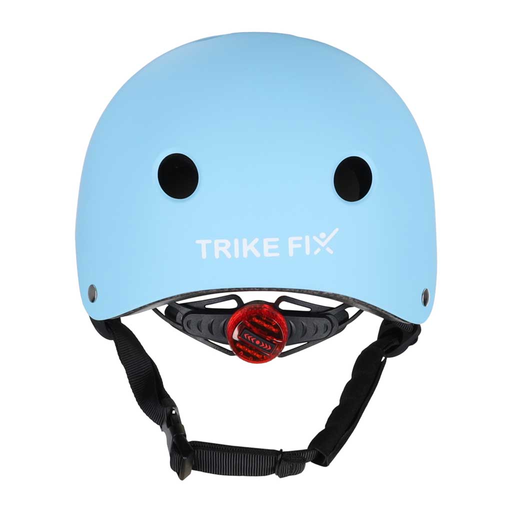 Kask rowerowy dla dzieci Trike Fix z diodą LED – niebieski, M 55–58 cm