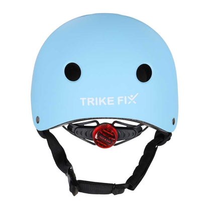 Kask rowerowy dla dzieci Trike Fix z diodą LED – niebieski, M 55–58 cm