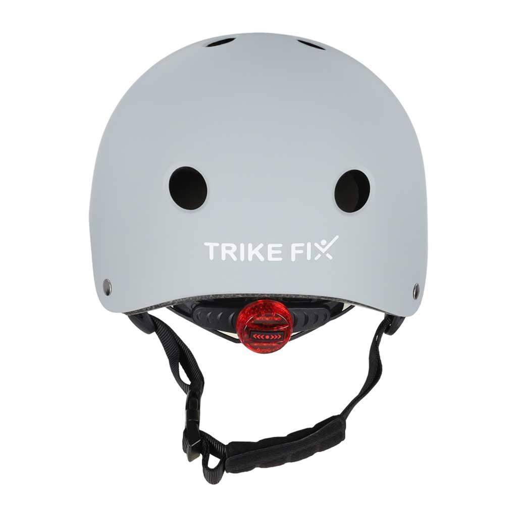 Trike Fix Kids Bike Helmet with LED – Dark Grey, M 55–58 cm