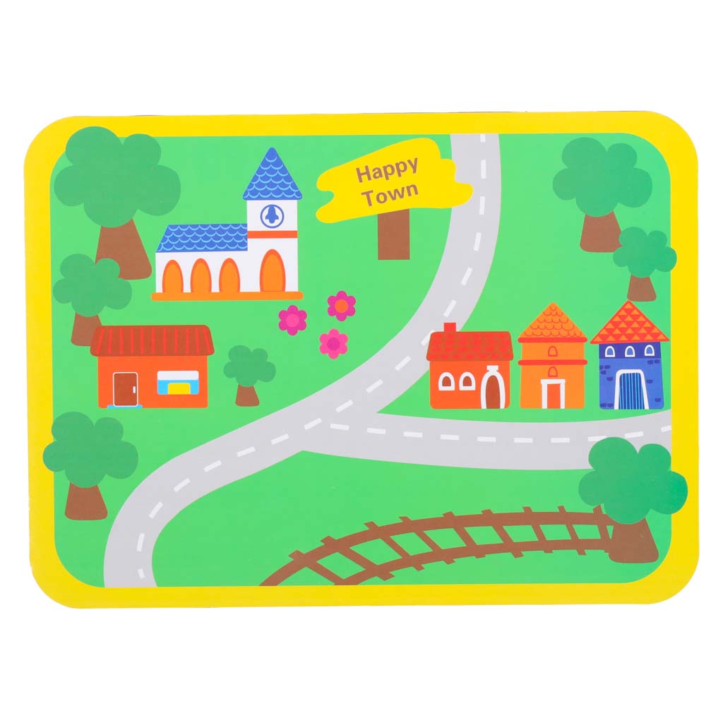 Wooden Vehicle Lacing Blocks with Activity Board