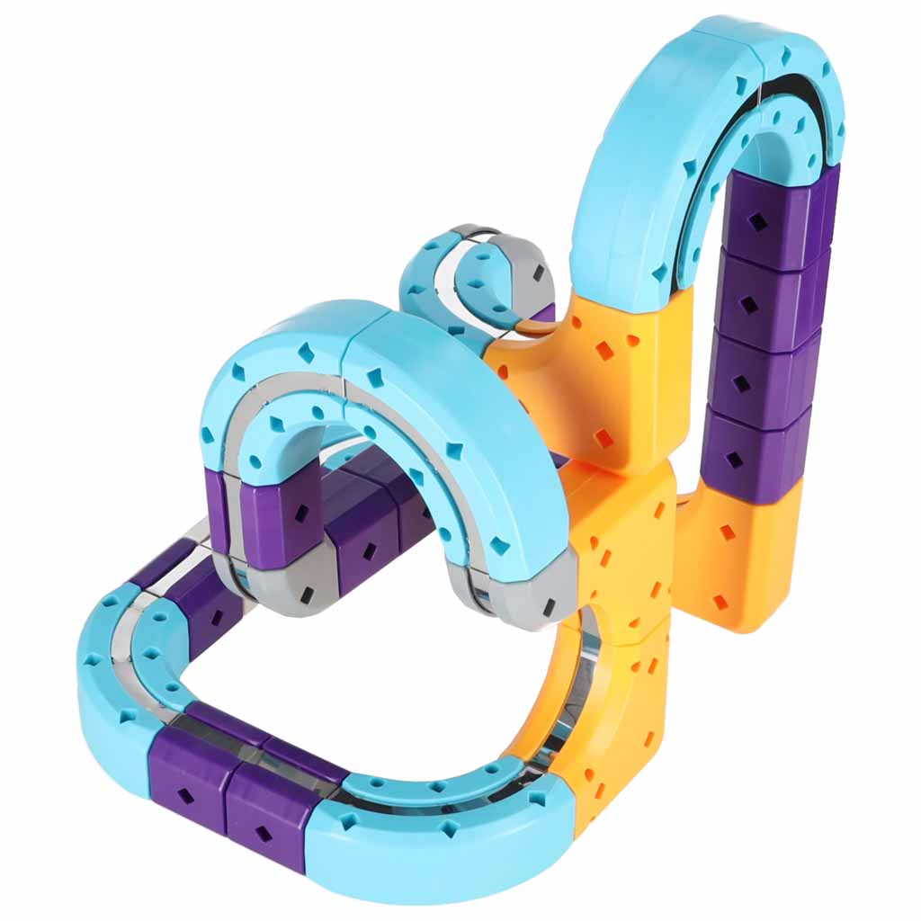 Magnetyczny Tor Go! Zestaw Magnetyczny Tor Wyścigowy STEM 54 Elementy