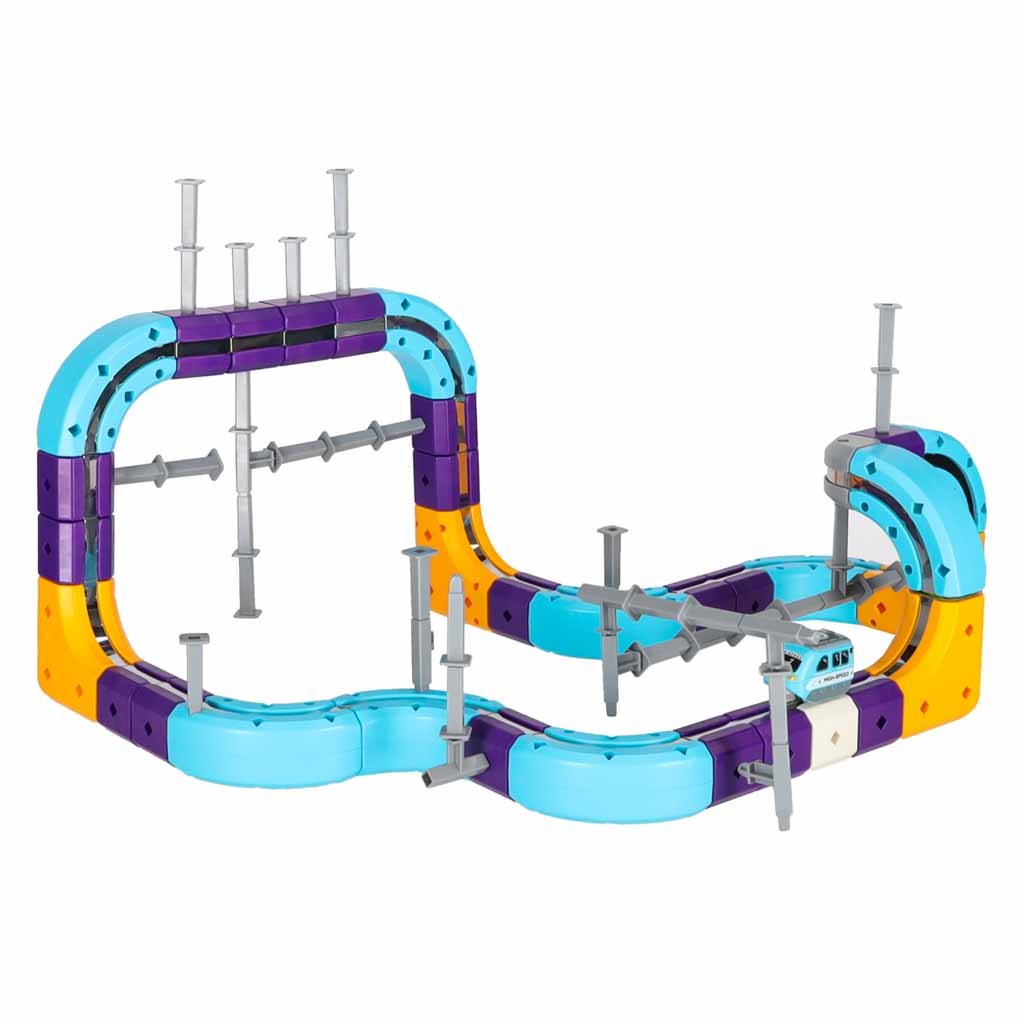 Magnetic Track Go! STEM Magnetic Race Track Set 87 Pieces