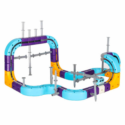 Magnetic Track Go! STEM Magnetic Race Track Set 87 Pieces