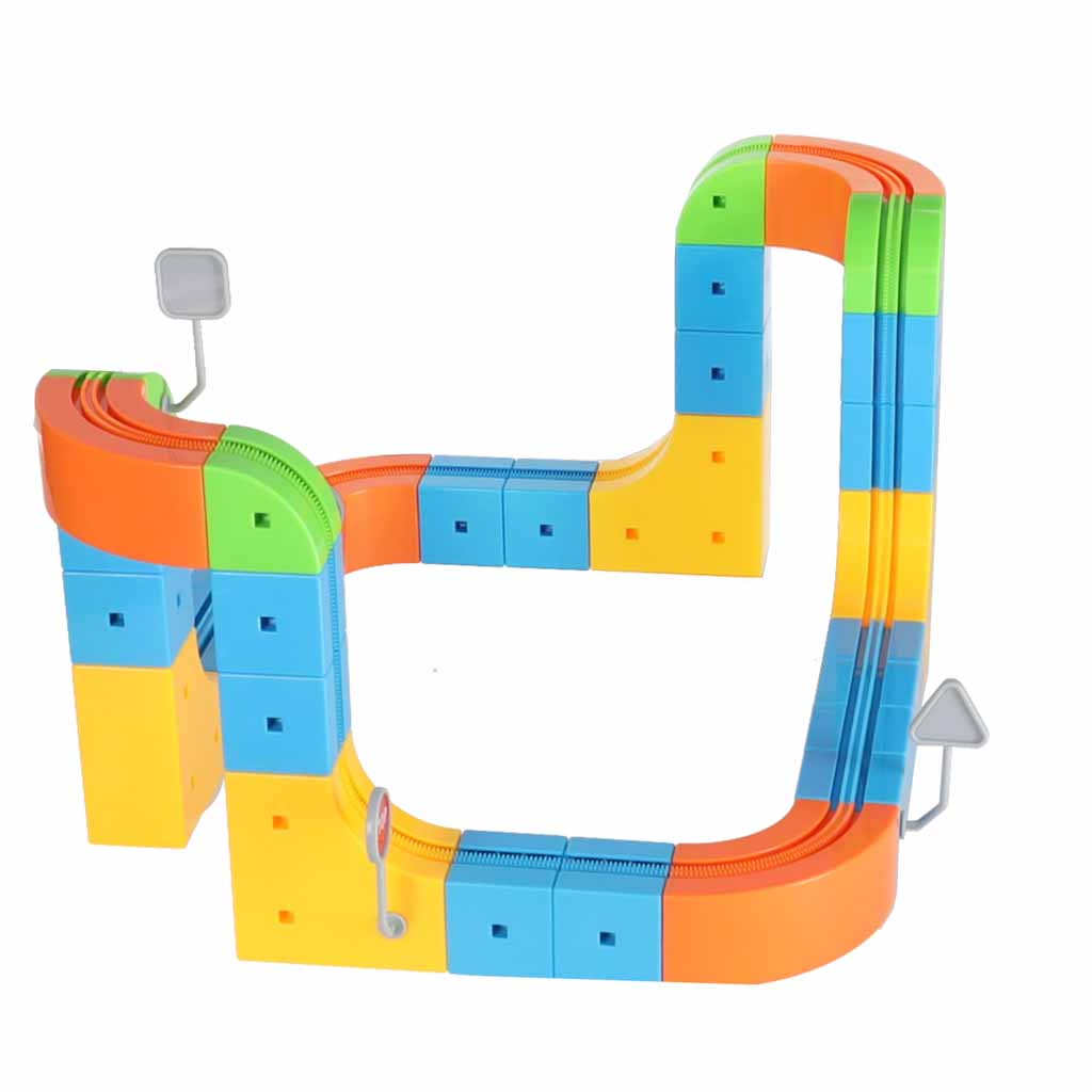 Magnetic Railway Track STEM Set – 65 Pieces