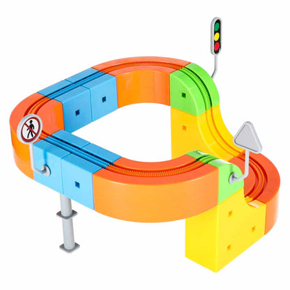 Magnetic Railway Track STEM Set – 65 Pieces