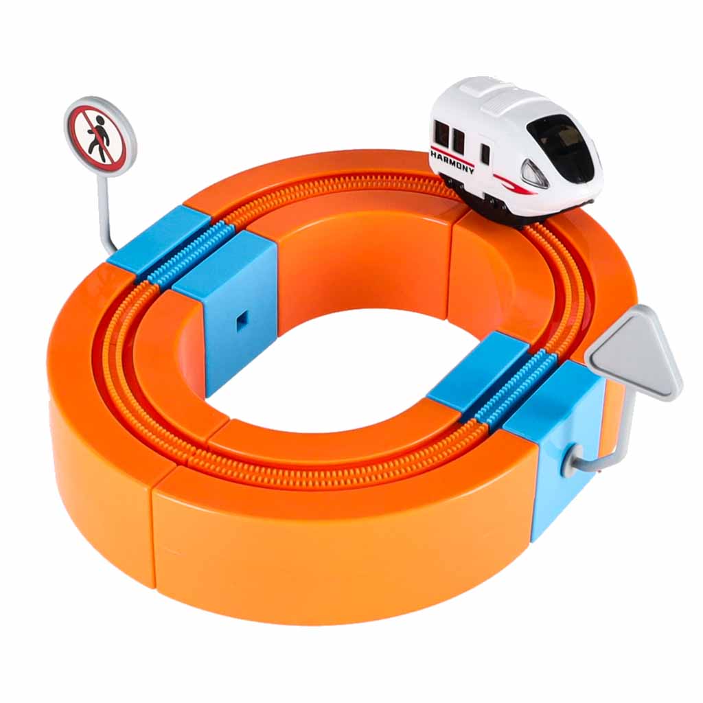 Magnetic Railway Track STEM Set – 65 Pieces