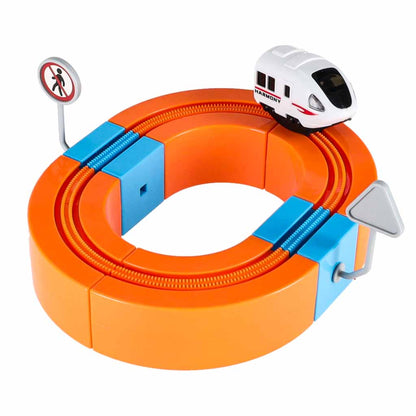 Magnetic Railway Track STEM Set – 65 Pieces