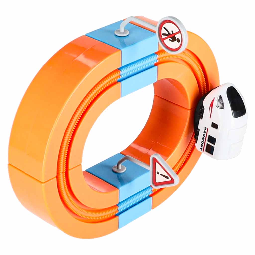 Magnetic Railway Track STEM Set – 65 Pieces