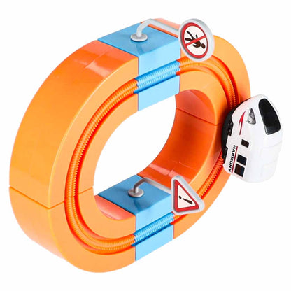 Magnetic Railway Track STEM Set – 65 Pieces